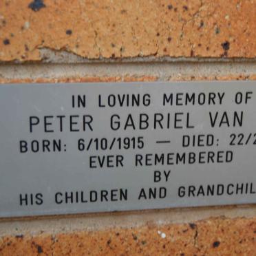 ZYL Peter Gabriel, van 1915-1996