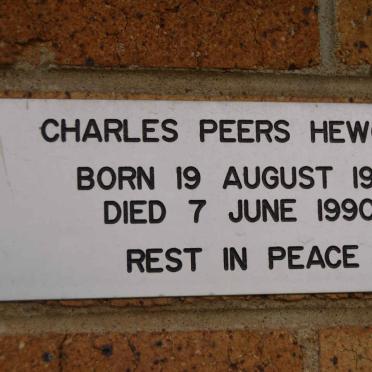 HEWGILL Charles Peers 1916-1990