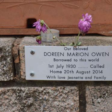 OWEN Doreen Marion 1930-2014