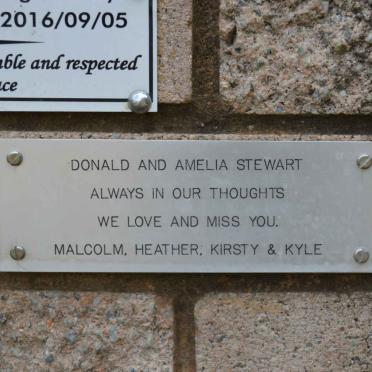 STEWART Donald 1920-1991 &amp; Amelia 1929-2010