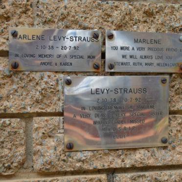 STRAUSS Marlene, LEVY 1938-1992