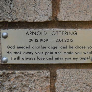 LOTTERING Arnold 1959-2015