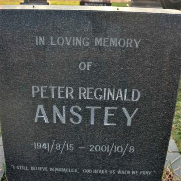 ANSTEY Peter Reginald 1941-2001