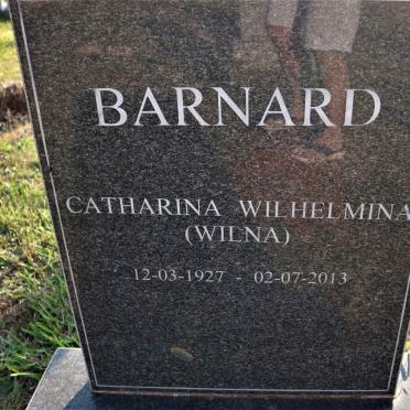BARNARD Catharina Wilhelmina 1927-2013