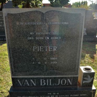 BILJON Pieter, van 1968-2001
