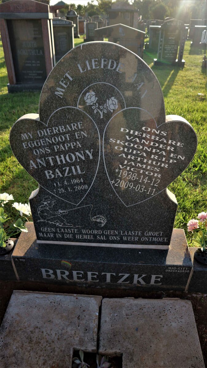 BREETZKE Anthony Bazil 1964-2009 :: BREETZKE Arthur James Victor 1938-2009