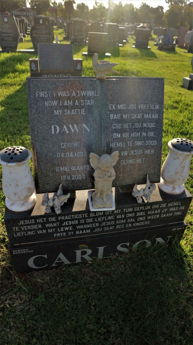 CARLSON Dawn 1933-2007