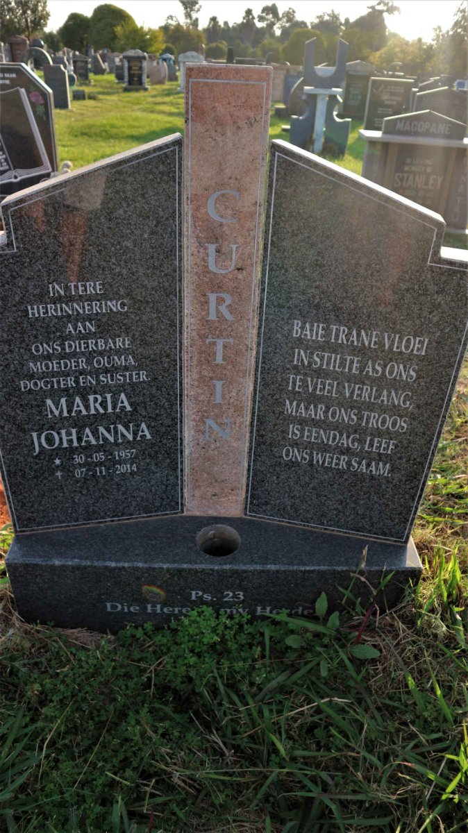 CURTIN Maria Johanna 1957-2014