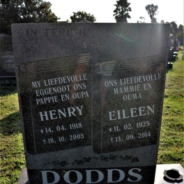 DODDS Henry 1918-2005 &amp; Eileen 1925-2014