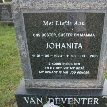 DEVENTER Johanita, van 1973-2016