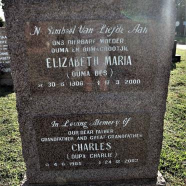 ENEVER Charles 1905-2003 &amp; Elizabeth Maria 1906-2000