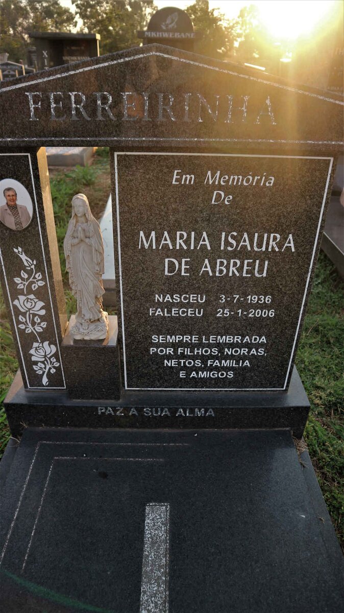 FERREIRINHA Maria Isaura de Abreu 1936-2006
