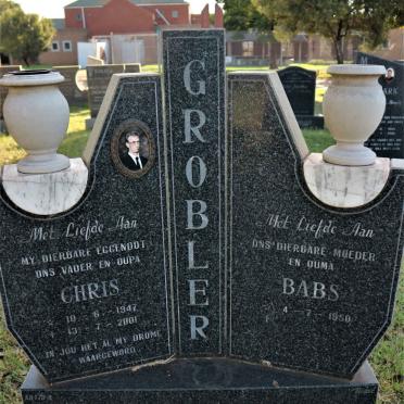 GROBLER Chris 1947-2001 &amp; Babs 1950-