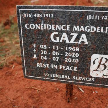 GAZA Confidence Magdeline 1968-2020