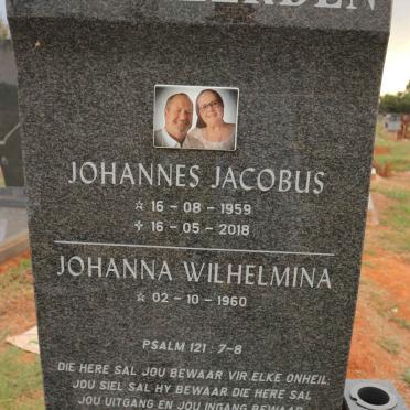 HEERDEN Johannes Jacobus, van 1959-2018 &amp; Johanna Wilhelmina 1960-