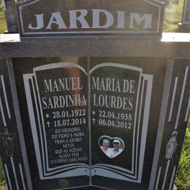 JARDIM Manuel Sardinha 1922-2014 &amp; Maria de Lourdes 1935-2012