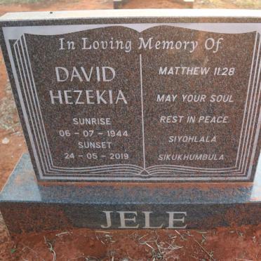 JELE David Hezekia 1944-2019