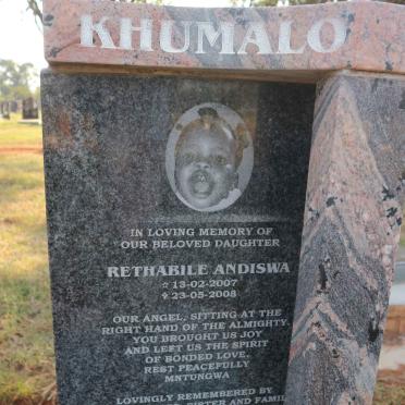 KHUMALO Rethabile Andiswa 2007-2008