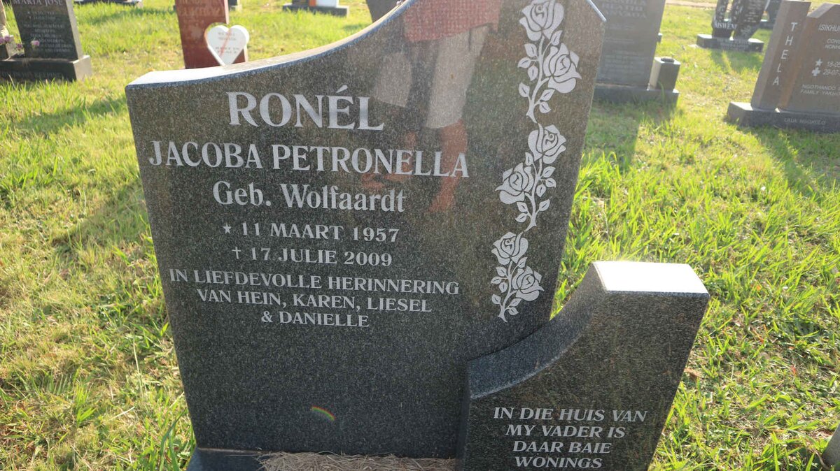 KRUGER Jacoba Petronella nee WOLFAARDT 1957-2009