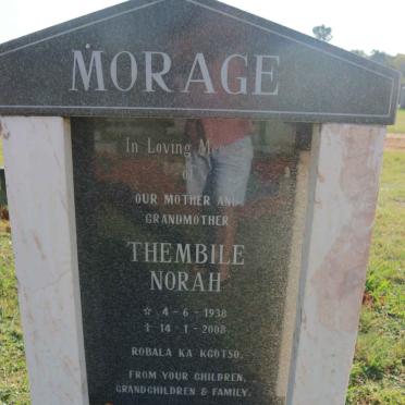 MORAGE Thembile Norah 1938-2008