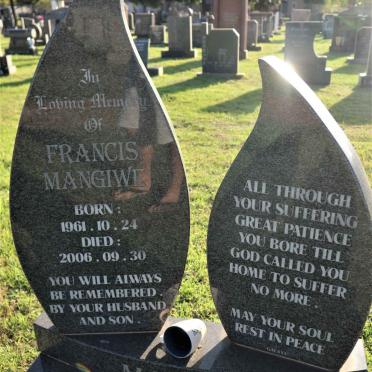 MALGAS Francis Mangiwe 1961-2006