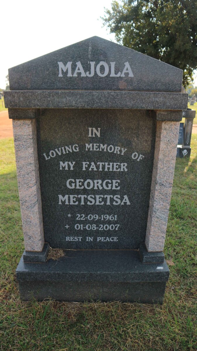 MAJOLA George Metsetsa 1961-2007