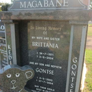 MAGABANE Brittania 1971-2004 :: MAGABANE Gontse 2003-2004