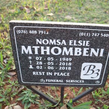 MTHOMBENI Nomsa Elsie 1949-2018