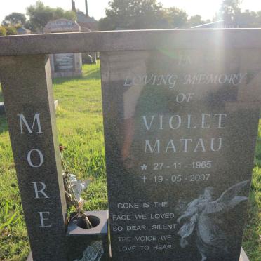 MORE Violet Matau 1965-2007