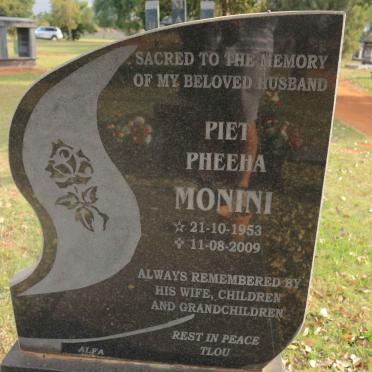 MONINI Piet Pheeha 1953-2009