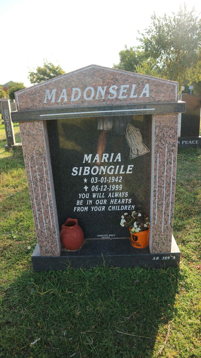 MADONSELA Maria Sibongile 1942-1999