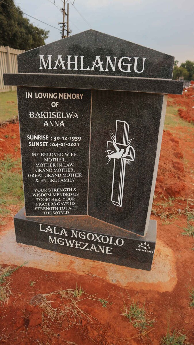 MAHLANGU Bakhselwa Anna 1939-2021