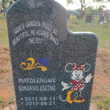 MATOLENGWE Kungawo Esethu 2017-2017