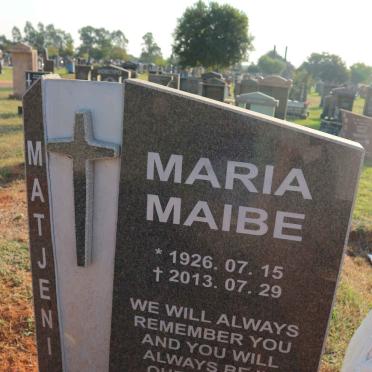MATJENI Maria Maibe 1926-2013