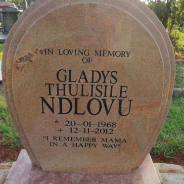 NDLOVU Gladys Thulisile 1968-2012