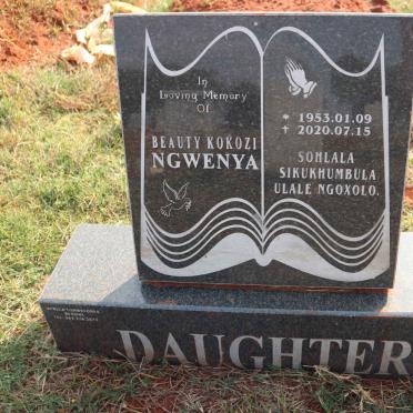 NGWENYA Beauty Kokozi 1953-2020