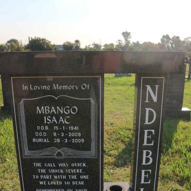NDEBELE Mbango Isaac 1941-2009