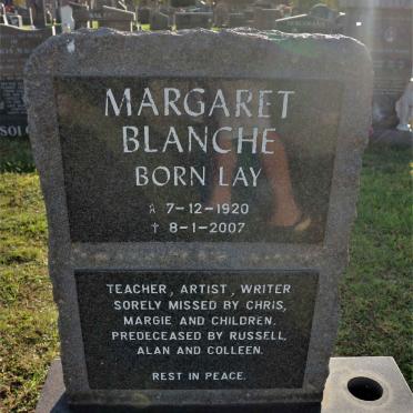 PALMER Margaret Blanche nee LAY 1920-2007
