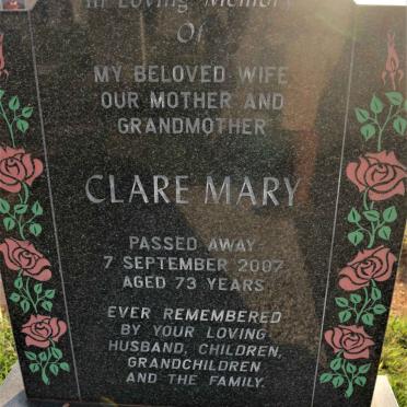 PILLAY Clare Mary -2007