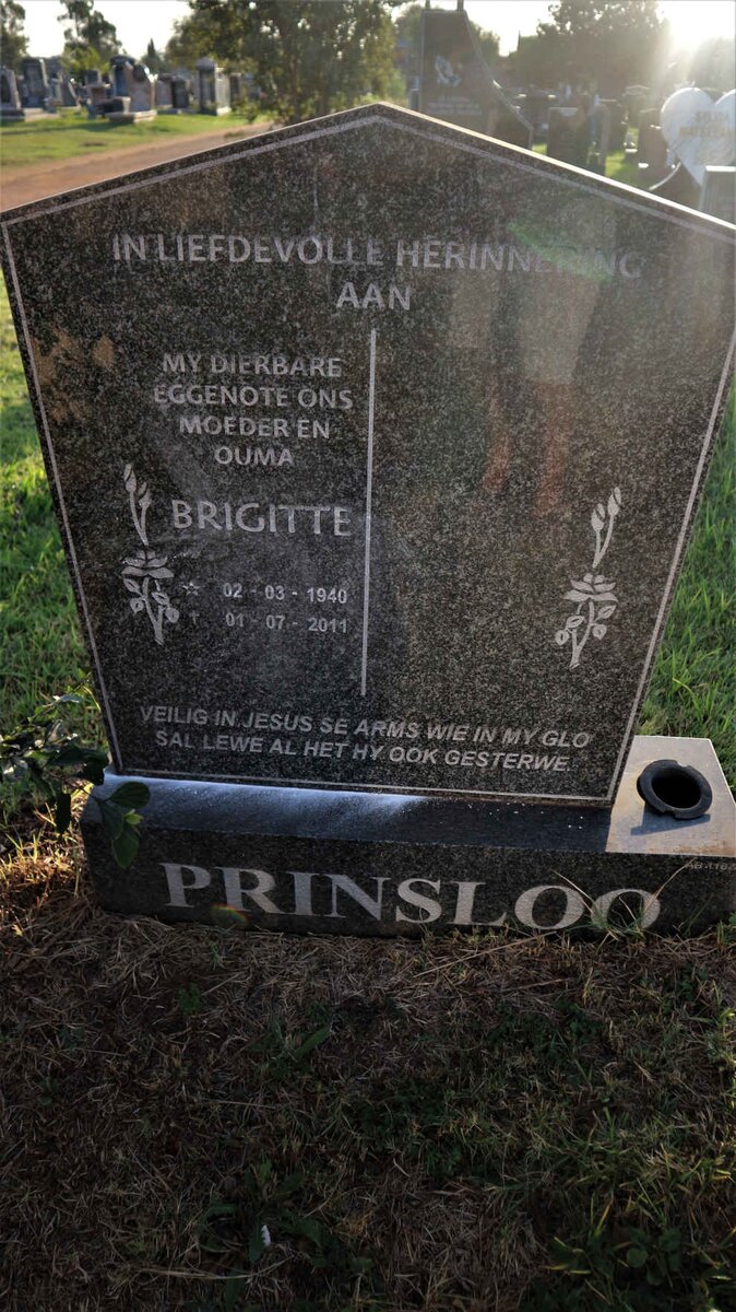 PRINSLOO Brigitte 1940-2011