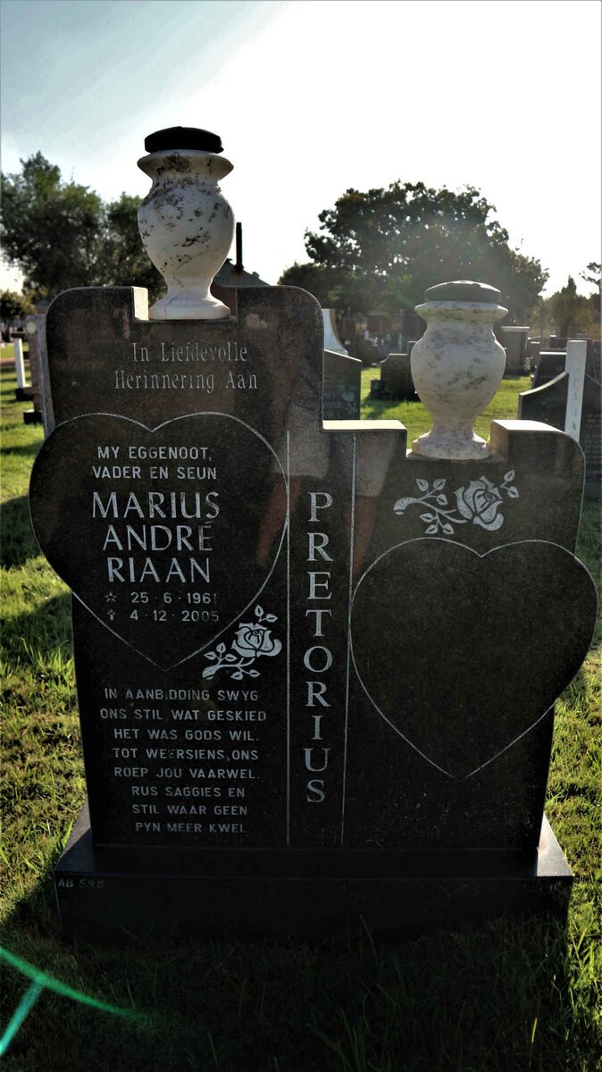 PRETORIUS Marius Andre Riaan 1961-2005