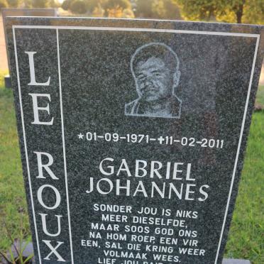 ROUX Gabriel Johannes, le 1971-2011