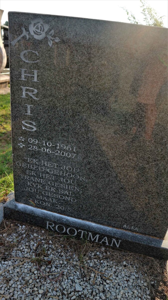 ROOTMAN Chris 1961-2007