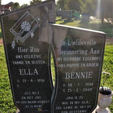 ROUX Bennie, le 1950-2009 &amp; Ella 1956-