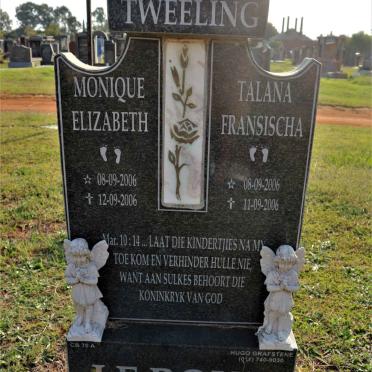 ROUX Monique Elizabeth, le 2006-2006 :: LE ROUX Talana Fransischa 2006-2006