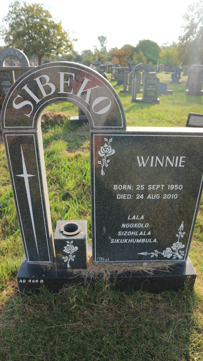 SIBEKO Winnie 1950-2010