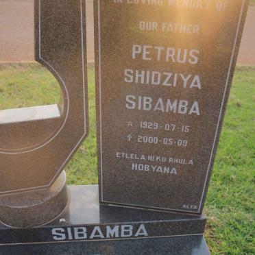 SIBAMBA Petrus Shioziya 1929-2000