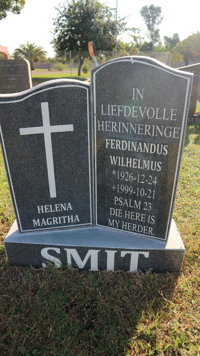 SMIT Ferdinandus Wilhelmus 1926-1999