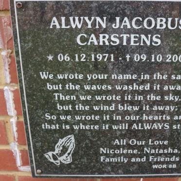 CARSTENS Alwyn Jacobus 1971-2008
