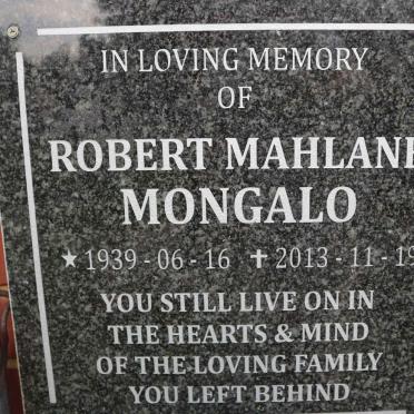 MONGALO Robert Mahlane 1939-2013